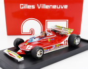 Brumm Ferrari F1  312t4 N 12 Monaco Gp 1979 Gilles Villeneuve - With Driver Figure 1:43 Red