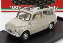 Brumm Fiat 500 Giardiniera - Tetto Aperto - Open Roof 1960 1:43 Beige