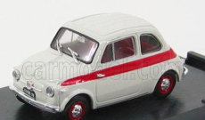 Brumm Fiat 500 Nuova Sport Tetto Metallico - Metal Top 1957 1:43 Světle Šedá