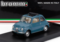 Brumm Fiat 500f Tetto Aperto - Open 1965 1:43 Modré Médium