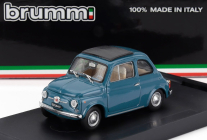 Brumm Fiat 500f Tetto Chiuso - Closed 1965 1:43 Modré Médium