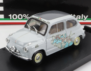 Brumm Fiat 600 Rally Raid Roma-calcutta 1955 13.260km In 11 Giorni - 11 Days 1:43 Grey