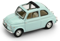 Brumm Fiat Nuova 500d 1960 Tetto Aperto - Open 1:43 Velmi Světle Modrá