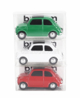 Brumm Fiat Set 3x 500 1965 - Viva L'italia - Giornata Dell' Unita' Nazionale E Delle Forze Armate 1:43 Zelená Bílá Červená