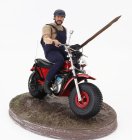 Clc-models Motozodiaco Tuareg 1972 With Bud Spencer Action Figure - From Movie - Altrimenti Ci Arrabbiamo - Tv Series -  - Motorcycle 1:12 Red