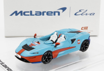 Cm-models Mclaren Elva Gulf Livery 2020 1:64 Světle Modrá Oranžová