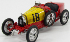 Cmc Bugatti T35 N 18 National Colour Project Spain 1924 1:18 Červená Žlutá