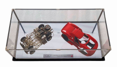 Cmc Ferrari 250lm Car Body + Rolling Chassis 1963 - Con Vetrina - With Showcase 1:18 Red