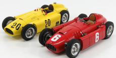 Cmc Ferrari F1  Set 2x Lancia D50 N 20 6th Belgium Gp 1956 A.pilette + D50 N 6 Winner Gp Torino 1955 A.ascari 1:18 Červená Žlutá