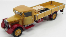 Cmc Mercedes benz Lo2750 Lkw Platform Truck Cassonato 1933 1:18 Žlutá Červená