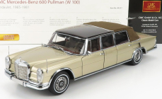 Cmc Mercedes benz S-class 600 Pullman (w100) Landaulet Soft-top Semiconvertible 1972 1:18 Gold Met