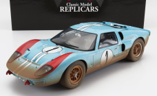Cmr Ford usa Gt40 Mkii 7.0l V8 Team Shelby American Inc. N 1 Dirty Version 2nd (but Really Winner) 24h Le Mans 1966 K.miles - D.hulme 1:12 Světle Modrá