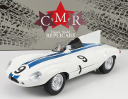 Cmr Jaguar D-type 3.4l Team Briggs Cunningham N 9 24h Le Mans 1955 P.walters - W.spear 1:18 Bílá Modrá