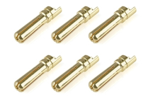 Corally zlacený konektor 5.0mm samec rovný (6)