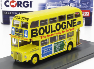 Corgi AEC Type Rm Autobus London Transport Boulogne Route 88 Action Green 1949 1:76 Žlutá