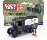 Corgi Thornycroft Van With Military Figure Mr Jones - Dad's Army - Don't Panic 1:36 Vojenská Modrá