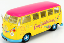 Corgi Volkswagen T1 Minibus Congratulations 1961 1:43 Žlutá Fucsia