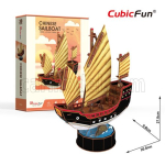 Cubicfun Puzzle Kit 3d In Foam Boat Giunca Cinese Cm. 20.8x9.8x27.8 - 62 Pezzi - 62 Pieces /