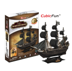 Cubicfun Puzzle Kit 3d In Foam Boat Queen Anne's Revenge Veliero Cm.48x15x43 - 155 Pezzi - 155 Pieces /
