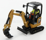 Dm-models Caterpillar Cat301.7 Cr Escavatore Cingolato - Tractor Hydraulic Mini Excavator 1:50 Žlutá Černá