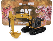 Dm-models Caterpillar Cat320 Gx Escavatore Cingolato - Tractor Hydraulic Excavator Scraper 1:50 Žlutá Černá