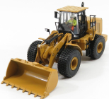 Dm-models Caterpillar Cat950gc Ruspa Gommata - Scraper Tractor Wheel Loader 1:50 Žlutá Černá