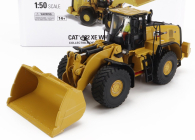Dm-models Caterpillar Cat982xe Ruspa Gommata - Scraper Tractor Wheel Loader 1:50 Žlutá Černá