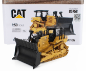 Dm-models Caterpillar Catd8 Ruspa Cingolata - Dozer Scraper Track Type Tractor - Waste Handler Configuration 1:50 Žlutá Černá