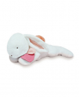 Doudou Plyšový králík s tmavě růžovou bambulkou 80 cm