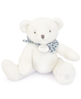 Doudou Plyšový medvídek bílý 25 cm
