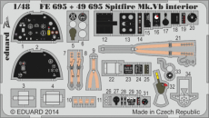 Ed FE695 LEPTSpitfire Mk.Vb interior S.A. 1/48