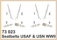 Ed73023 Lept - Seatbelts USAAF a USN  WWII  1/72