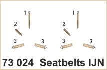 Ed73024 Seatbelts IJN SUPER FABRIC 1/72