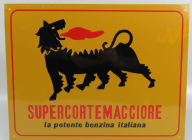 Edicola Accessories Metal Plate Targa Supercortemaggiore Agip (34.0cm X 26.0cm) 1:43 Žlutá