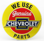 Edicola Accessories Metal Round Plate - Chevrolet Genuine Parts 1:1 Žlutá Červená Modrá