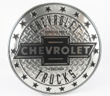 Edicola Accessories Metal Round Plate - Chevrolet Trucks 1:1 Stříbrná Černá