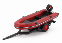 Edicola Accessories Trailer White Boat - Fire Engine - Vigili Del Fuoco - Feuerwehr 1:43
