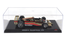 Edicola Arrows F1  A1 Wartseiner N 29 Season 1979 Riccardo Patrese - Con Vetrina - With Showcase 1:24 Zlatá Černá Červená