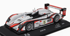 Edicola Audi R8 3.6l Turbo V8 Team Goh Audi Sport Japan N 5 Winner 24h Le Mans 2004 T.kristensen - S.ara - R.capello 1:43 Bílá Červená