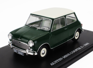 Edicola Austin Mini Cooper S 1965 - Con Vetrina - With Showcase 1:24 Zelená Bílá