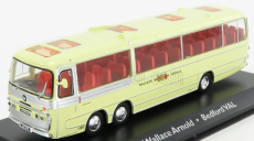 Edicola Bedford Val Plaxton Autobus 3-assi Panorama Coach Wallace Arnold 1967 1:72 Cream