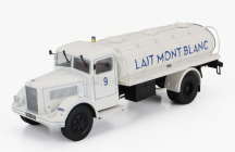 Edicola Berliet Gdr 7w Tanker Truck Trasporto Latte Lait Mont Blanc 2-assi 1948 1:43 Bílá