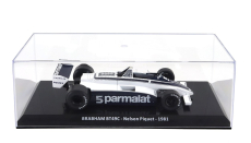 Edicola Brabham F1  Bt49c Parmalat Racing Team N 5 World Champion Season 1981 Nelson Piquet - Con Vetrina - With Showcase 1:24 Bílá Modrá