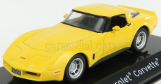 Edicola Chevrolet Corvette 1980 - Con Vetrina - With Showcase 1:43 Žlutá