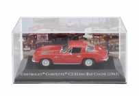 Edicola Chevrolet Corvette Stingray C2 Coupe 1963 - Con Vetrina - With Showcase 1:43 Red