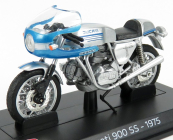 Edicola Ducati 900ss 1975 - Damage Display Box 1:24 Stříbrná Modrá