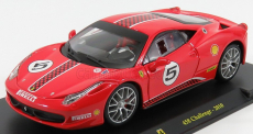Edicola Ferrari 458 Challenge N 5 2010 - Con Vetrina - With Showcase 1:24 Red