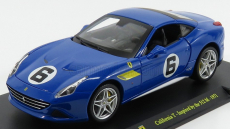 Edicola Ferrari California T N 6 1971 - Inspired By The 512m - Con Vetrina - With Showcase 1:24 Blue