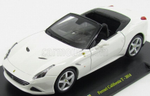 Edicola Ferrari California T Spider Open Roof 2014 - Con Vetrina - With Showcase 1:24 Bílá