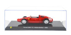 Edicola Ferrari F1  246p N 34 Season 1960 Richie Ginther - Con Vetrina - With Showcase 1:24 Red